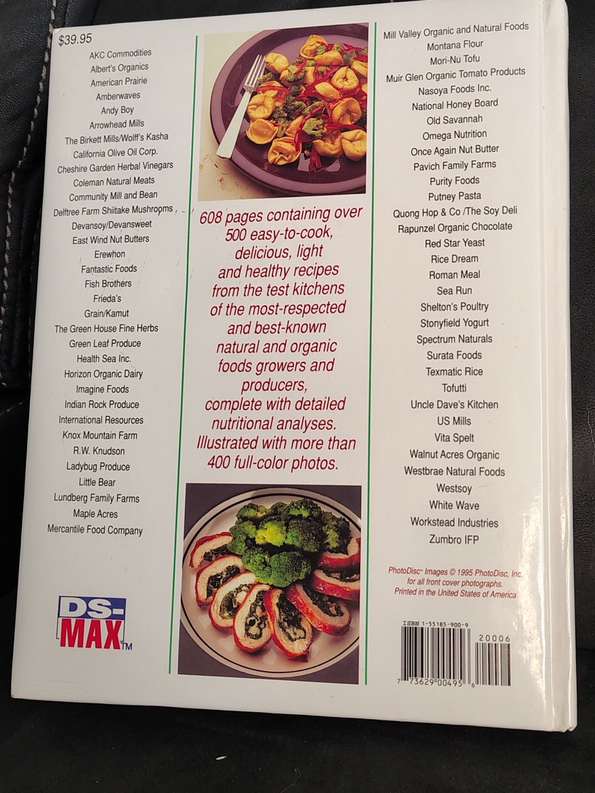 Light & Natural Cookbook Hardcover 1995 608 Pages 500+ Healthy Recipes