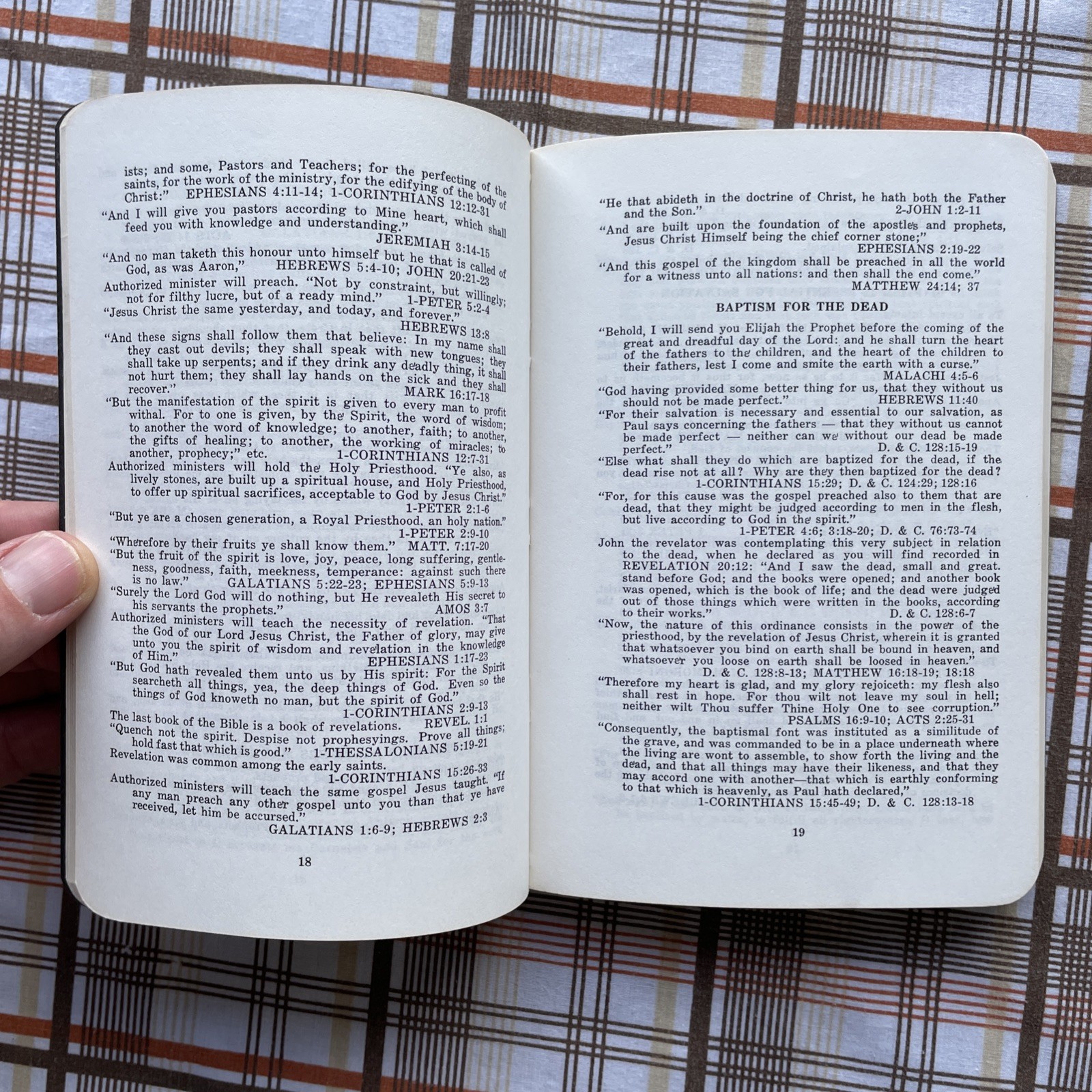 Missionary Pal Reference Guide for Missionaries Keith Marston (1972 LDS Leather)