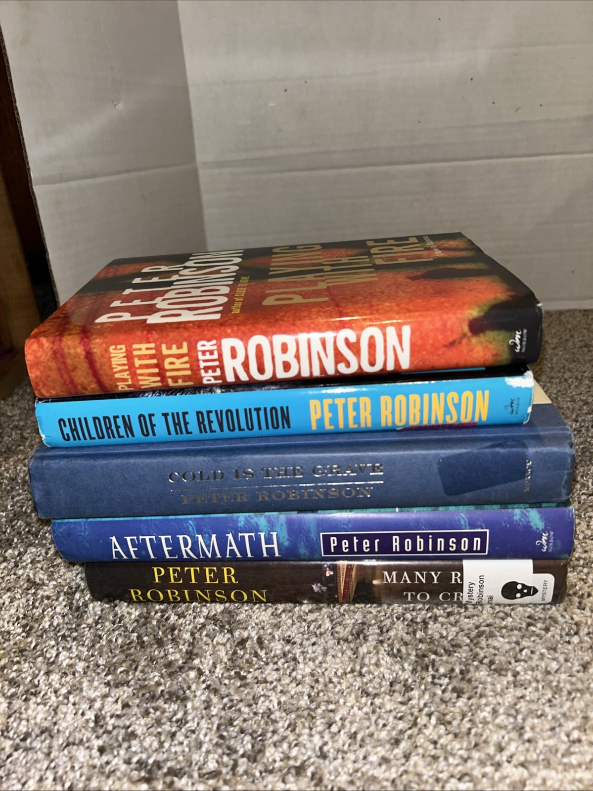Huge Lot (25) Peter Robinson Books Inspector Banks Hardback & Paperback