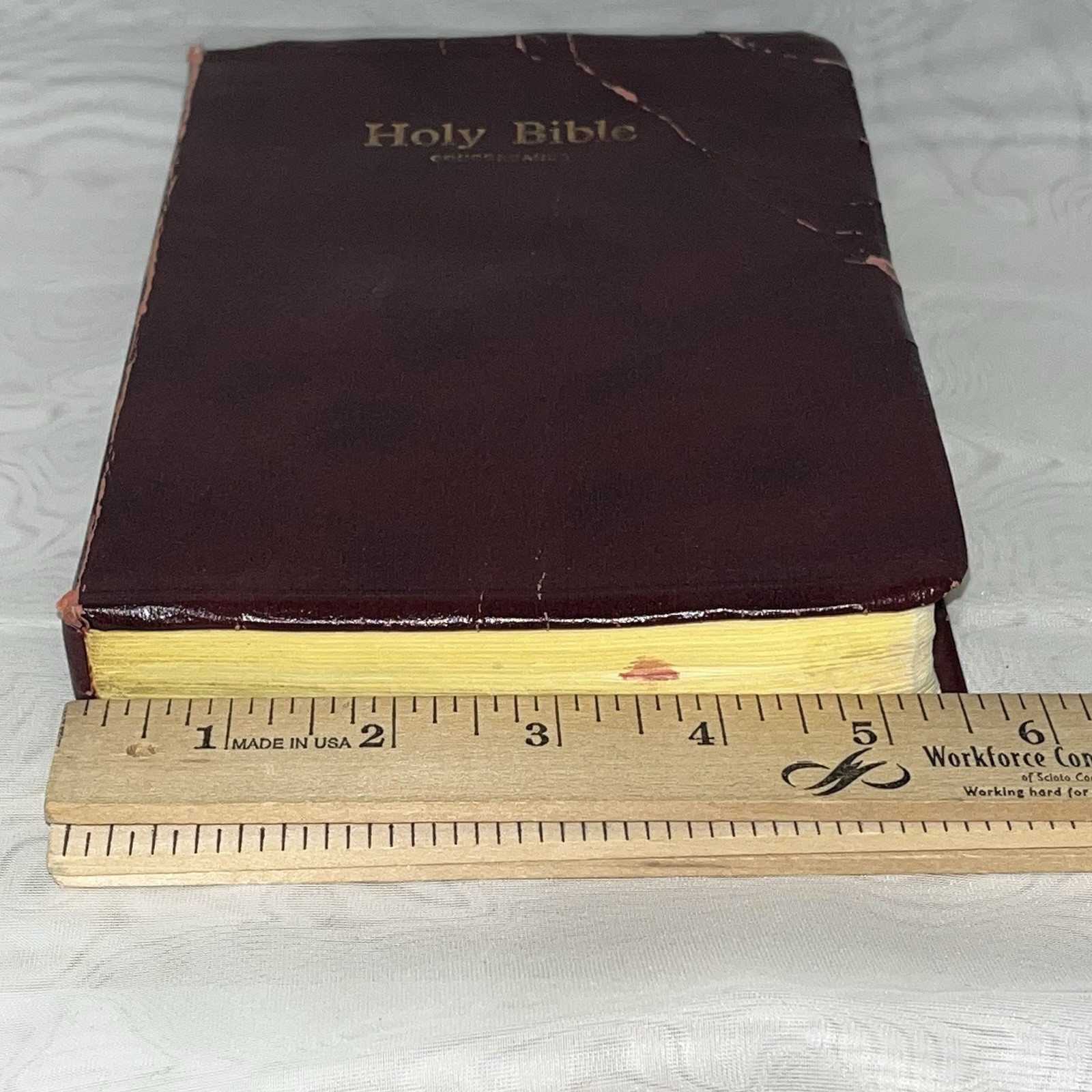 Holy Bible Concordance KJV Red Letter Edition 1973 Burgundy Word Aflame Press