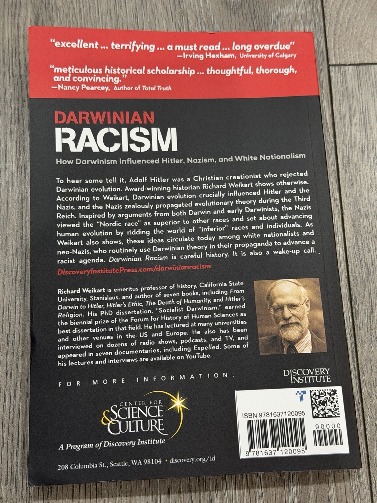 Darwinian Racism Richard Weikart Paperback Book Like New Unread Copy