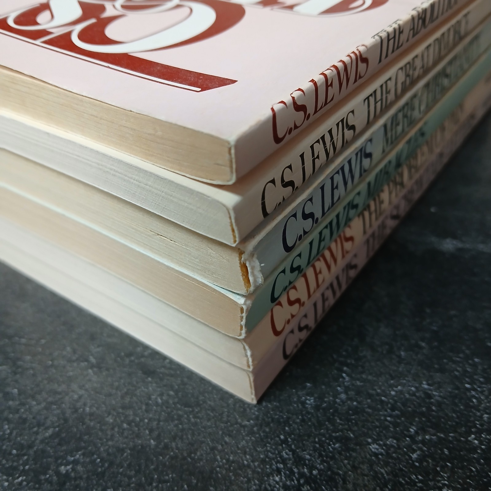 Six by Lewis; C. S. Lewis, Macmillan, 1978, Spiritual Classics, 6 Box Set ACC