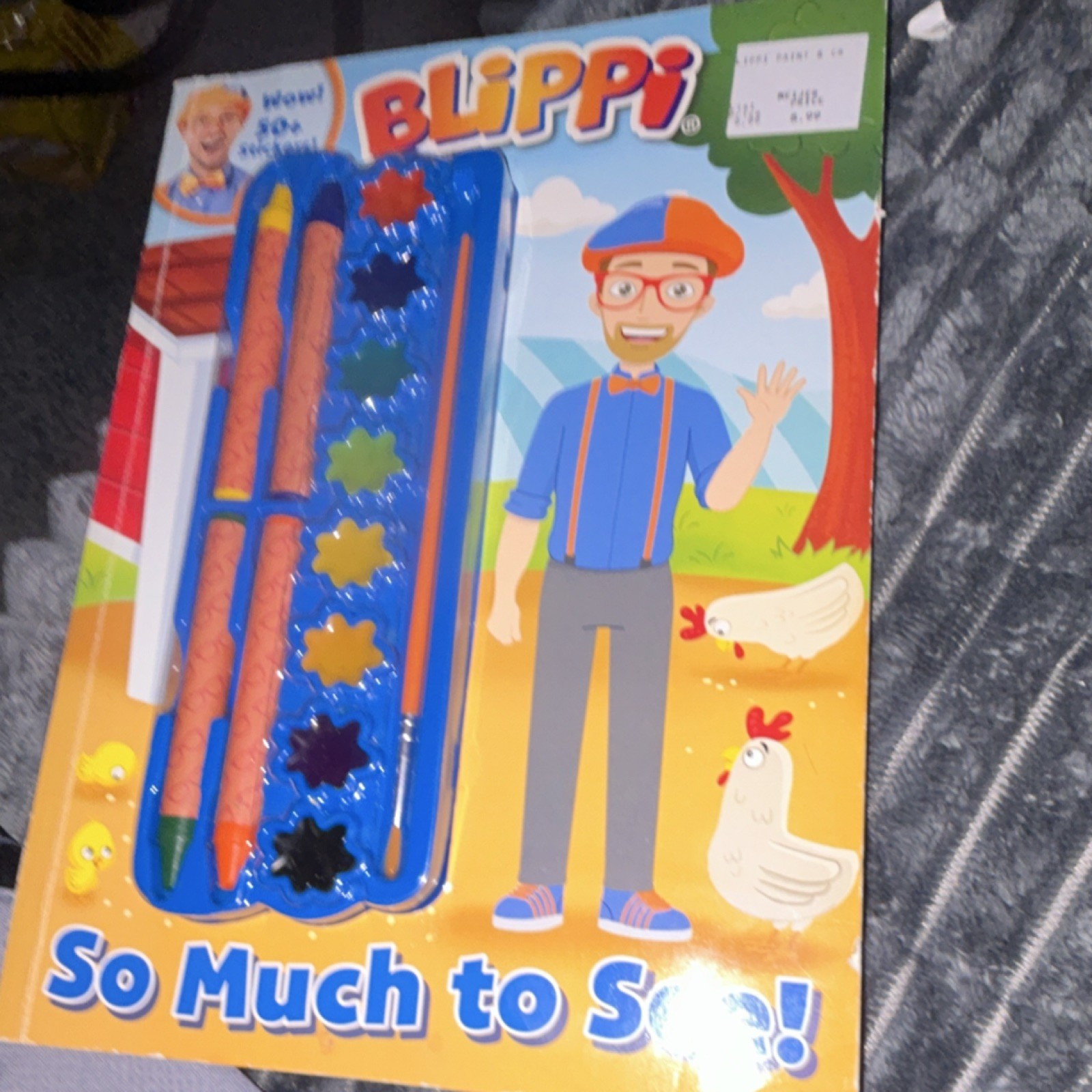 Blippi So Much to See! Coloring & Activity Book w/ Paint Set, TPB 2020 Ages 4-8