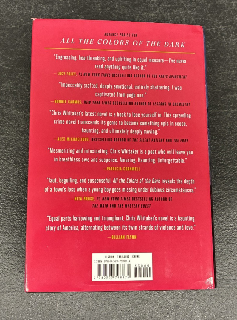 All the Colors of the Dark, Chris Whitaker, 2024, HC DJ 1st Ed, SIGNED