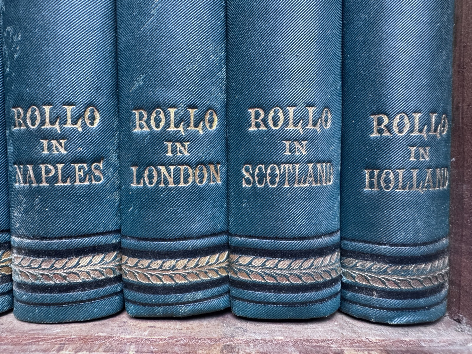 1883 ROLLO’S TOUR IN EUROPE by Jacob Abbott Box Set of 10 Books EX
