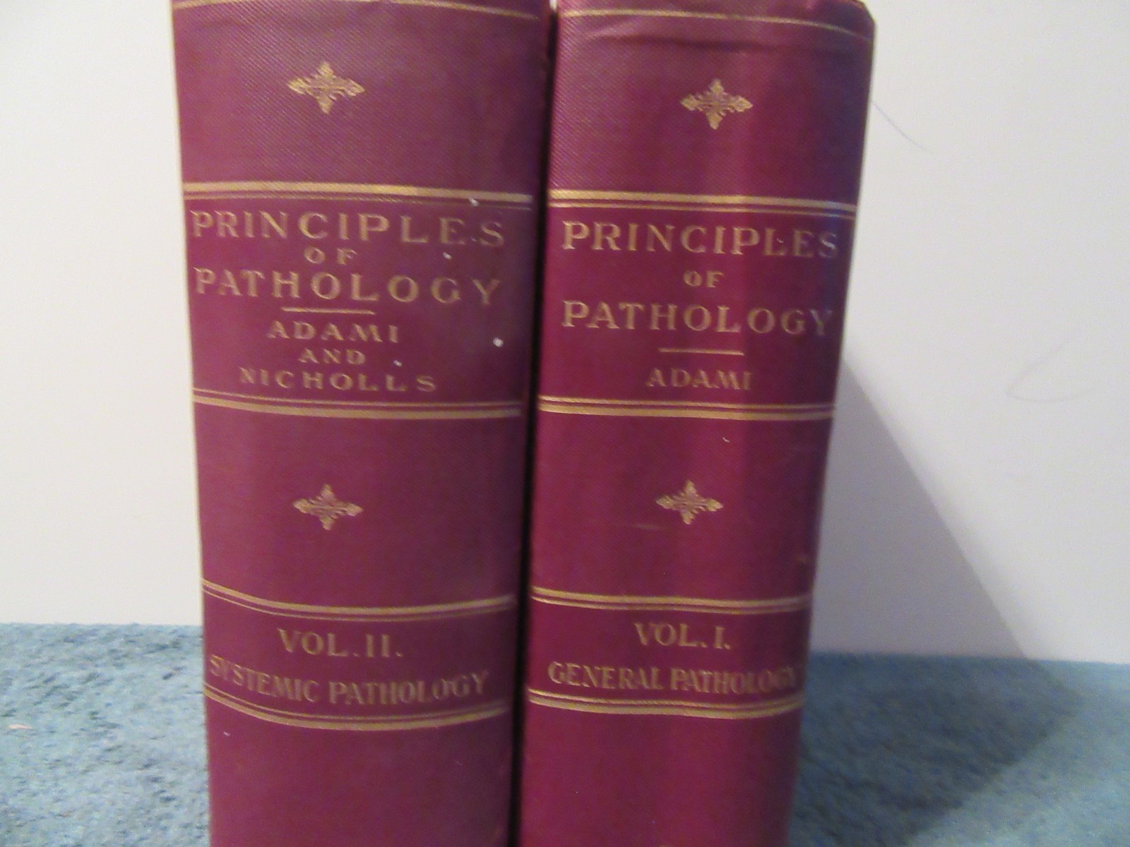 2 Principles of Pathology volume 1 & 2 George Adami general & systemic medical