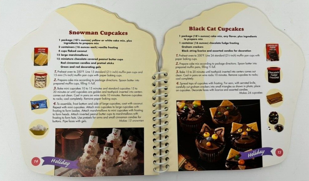 Cupcake and Muffin Cookbook 47 Pages Washable Spiral Hardback with Photos 2005