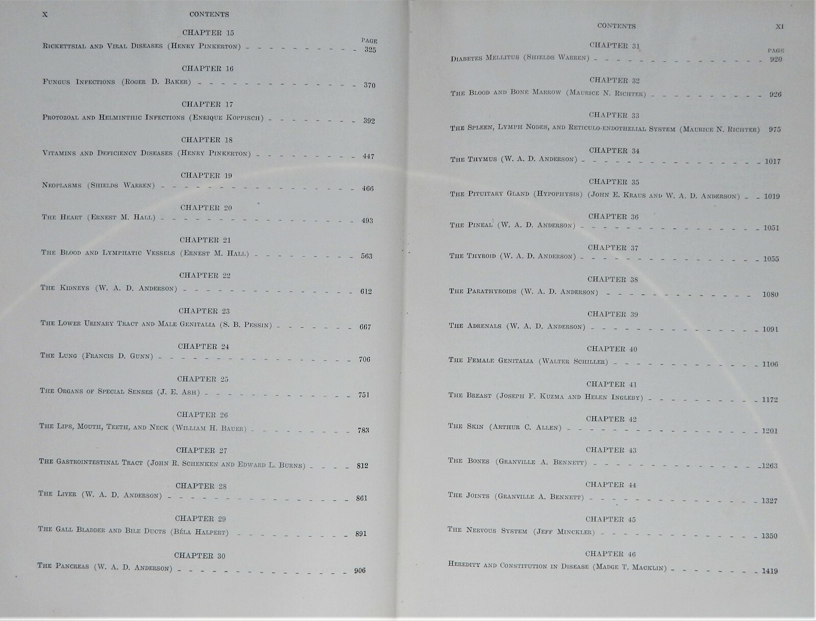 Pathology W A D Anderson 1948 1E Medical MD vintage reference disease photos