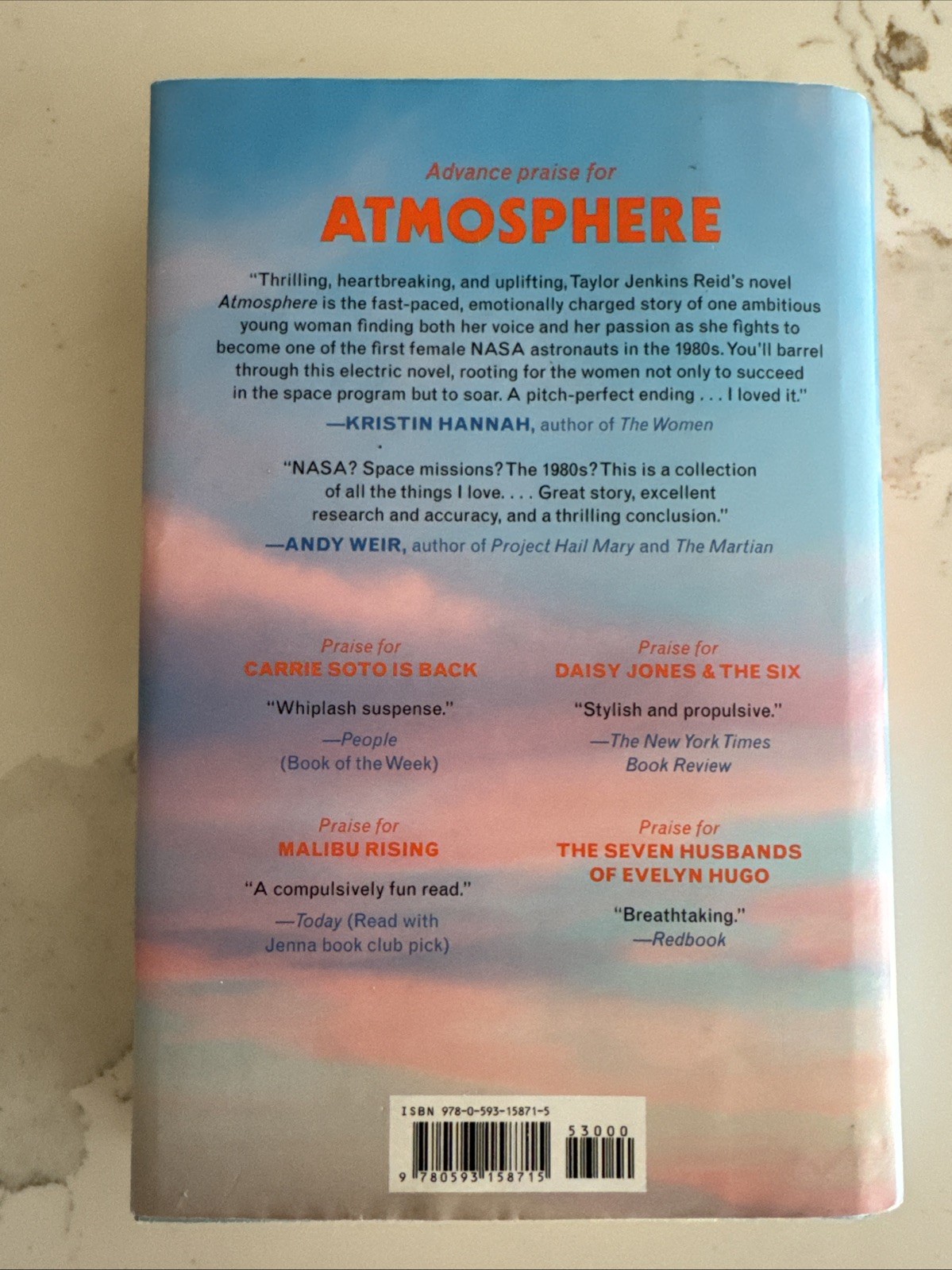 Atmosphere a GMA Book Club A Love Story Taylor Jenkins Reid 2025 FREE SHIPPING!
