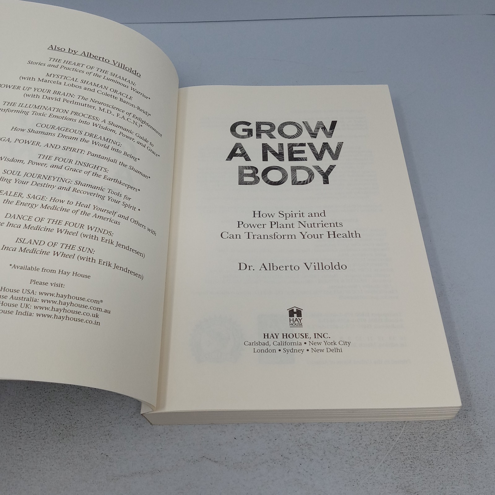 Grow a New Body: 2019 Hay House Paperback by Alberto Villoldo