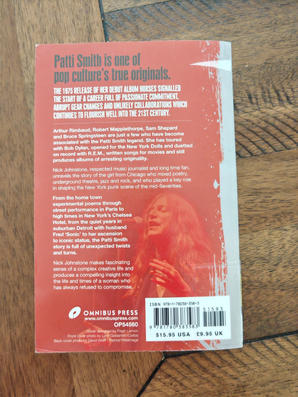 Patti Smith: A Biography by Nick Johnstone (2012, Softcover, 256 pages) Punk Roc