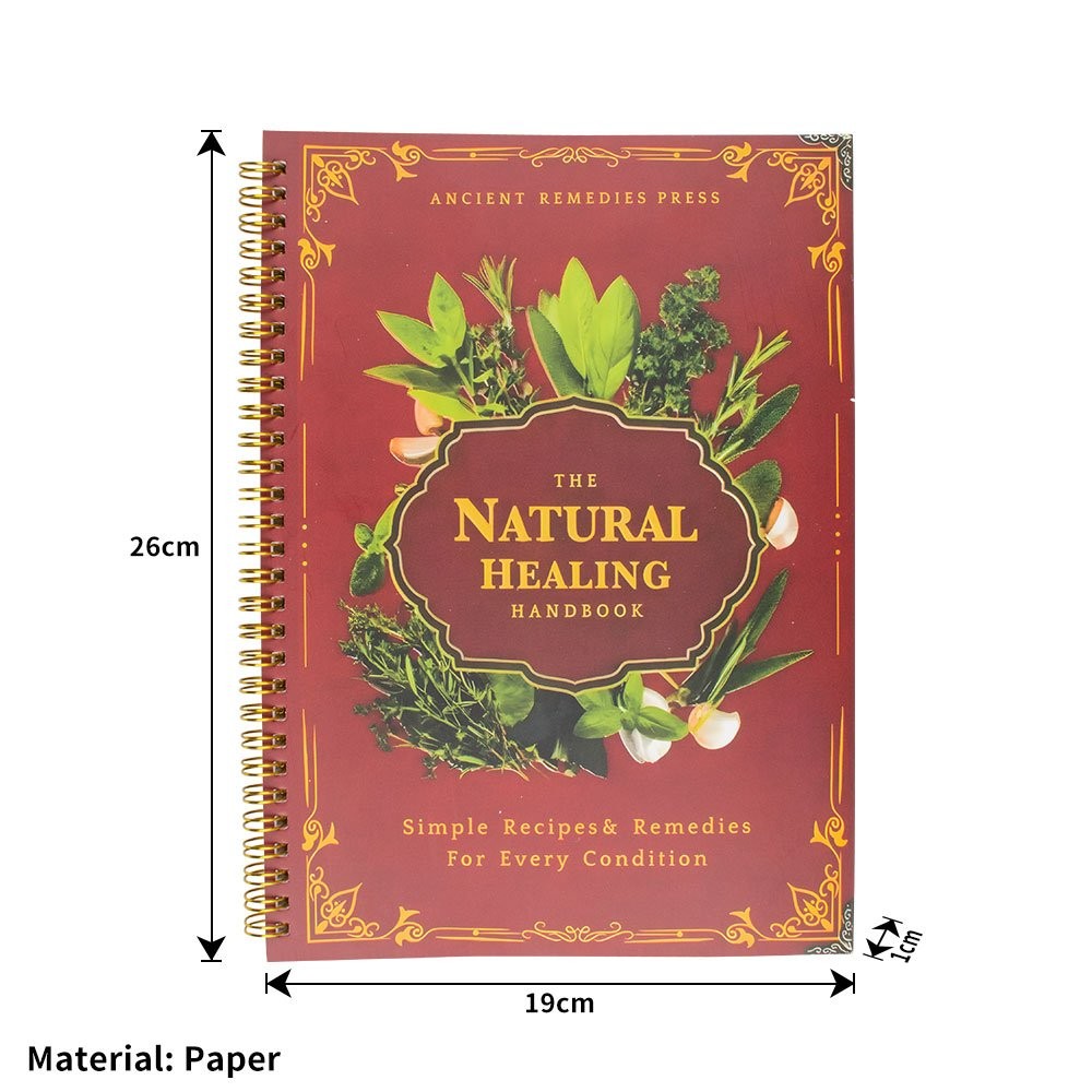 The Natural Healing Handbook, Spiral-Bound Guide for Herbal Remedies and Natural