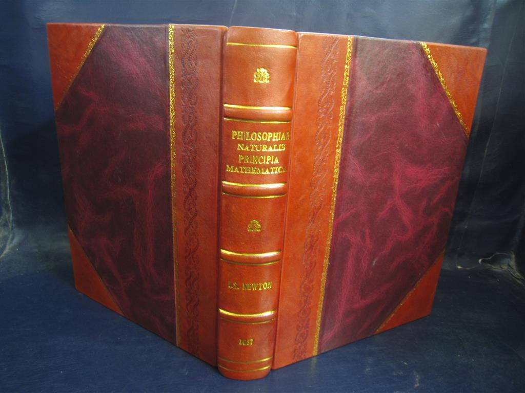 Philosophiae naturalis principia mathematica 1713 by Isaaco Newtono LeatherBound