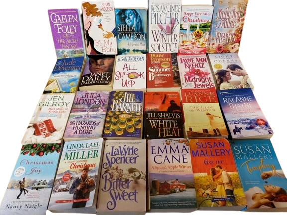 Lot of 36 Contemporary ROMANCE Paperbacks – Popular Authors Books RANDOM MIX
