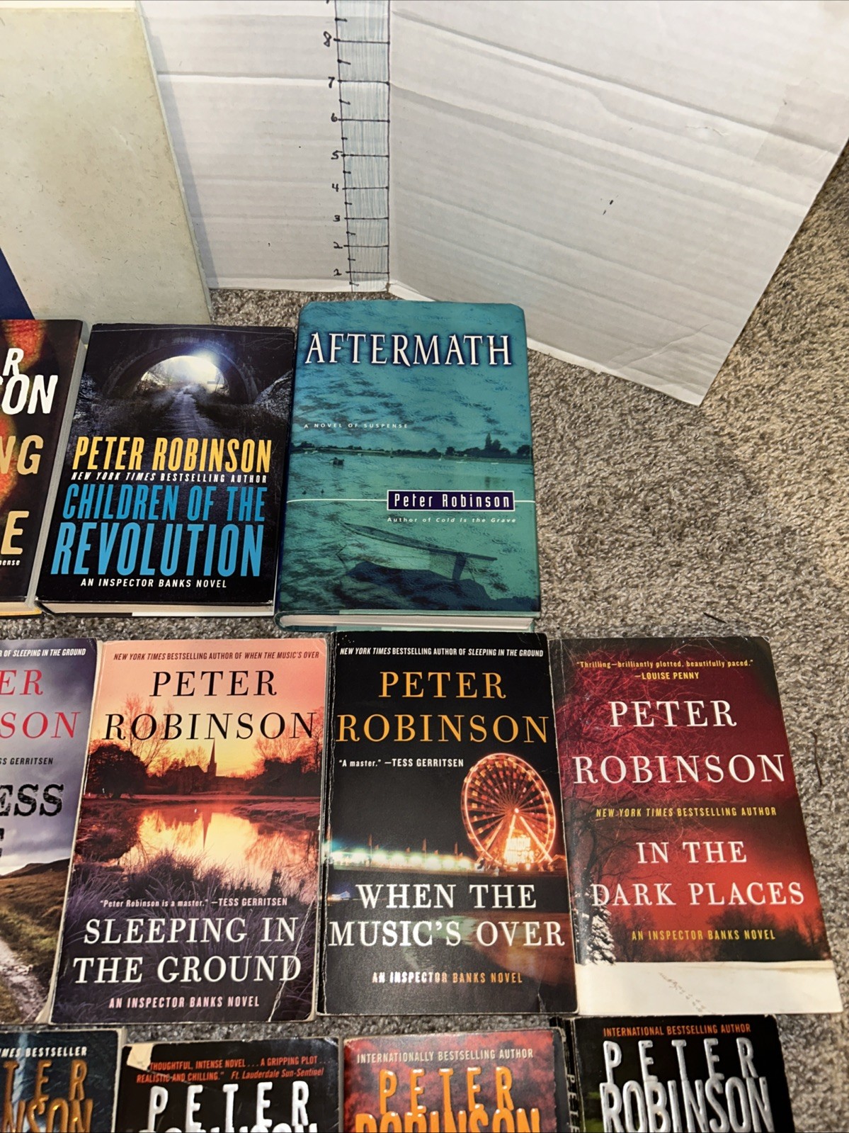 Huge Lot (25) Peter Robinson Books Inspector Banks Hardback & Paperback
