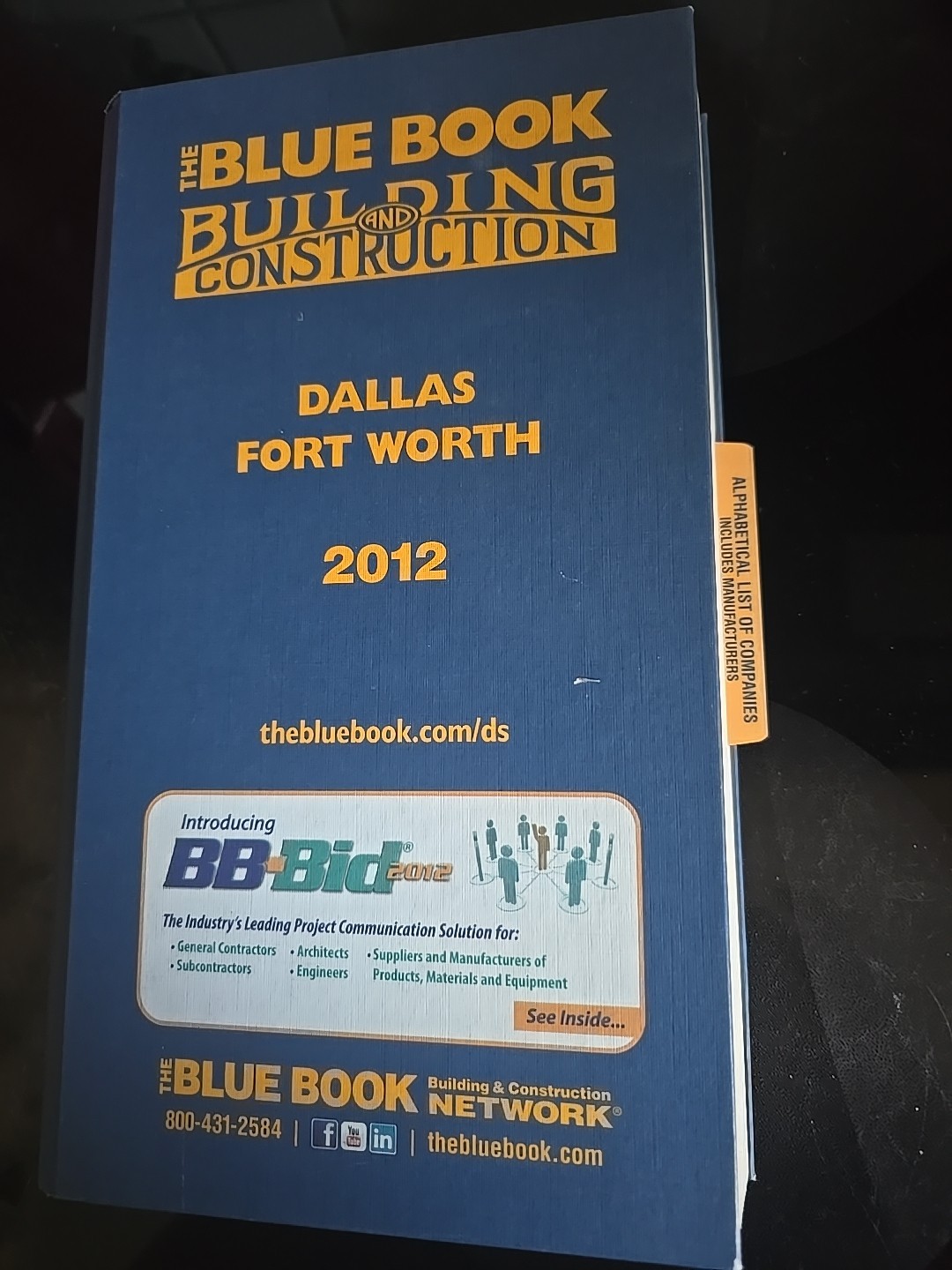 The Blue Book Building/Construction Dallas/Ft. Worth 2013 Hardcover