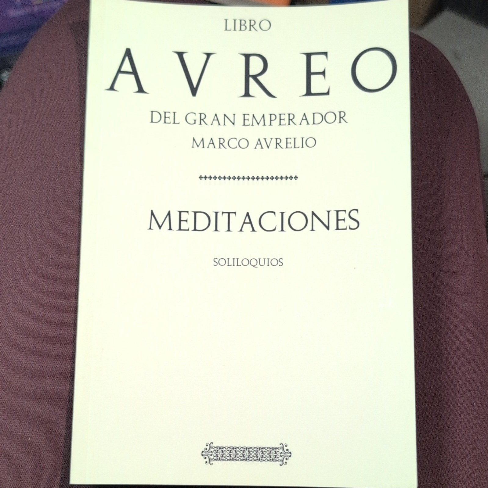 Marco Aurelio AVREO Meditaciones Soliloquios Spanish Paperback Philosophy