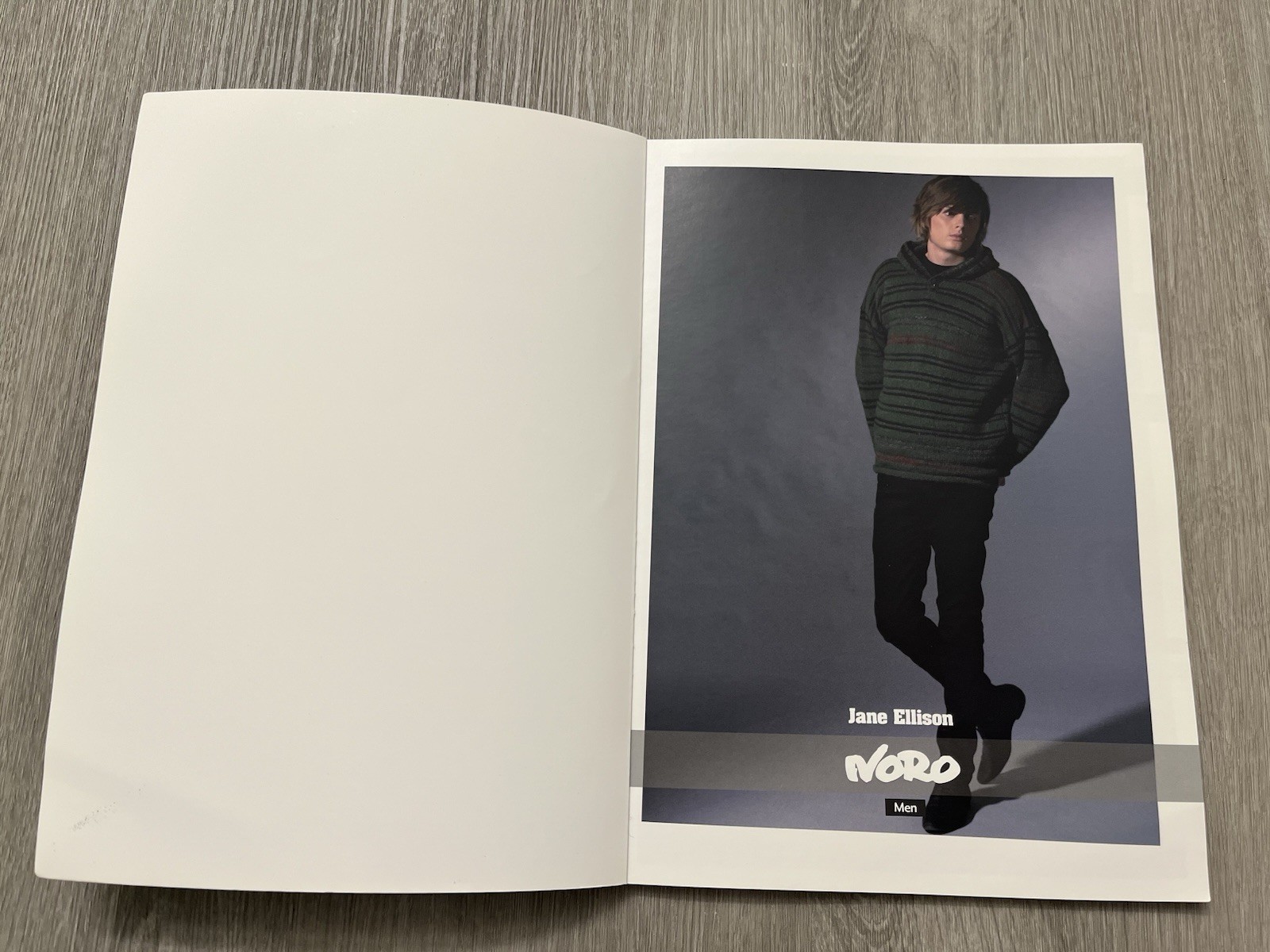 Noro Men Jane Ellison 2009 Trade PB Knitting Pattern Book 8.5×12” UK VG