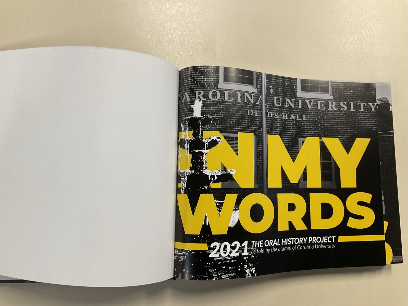 In My Words 2021 Oral History Project by Alumni of Carolina University HC 2021