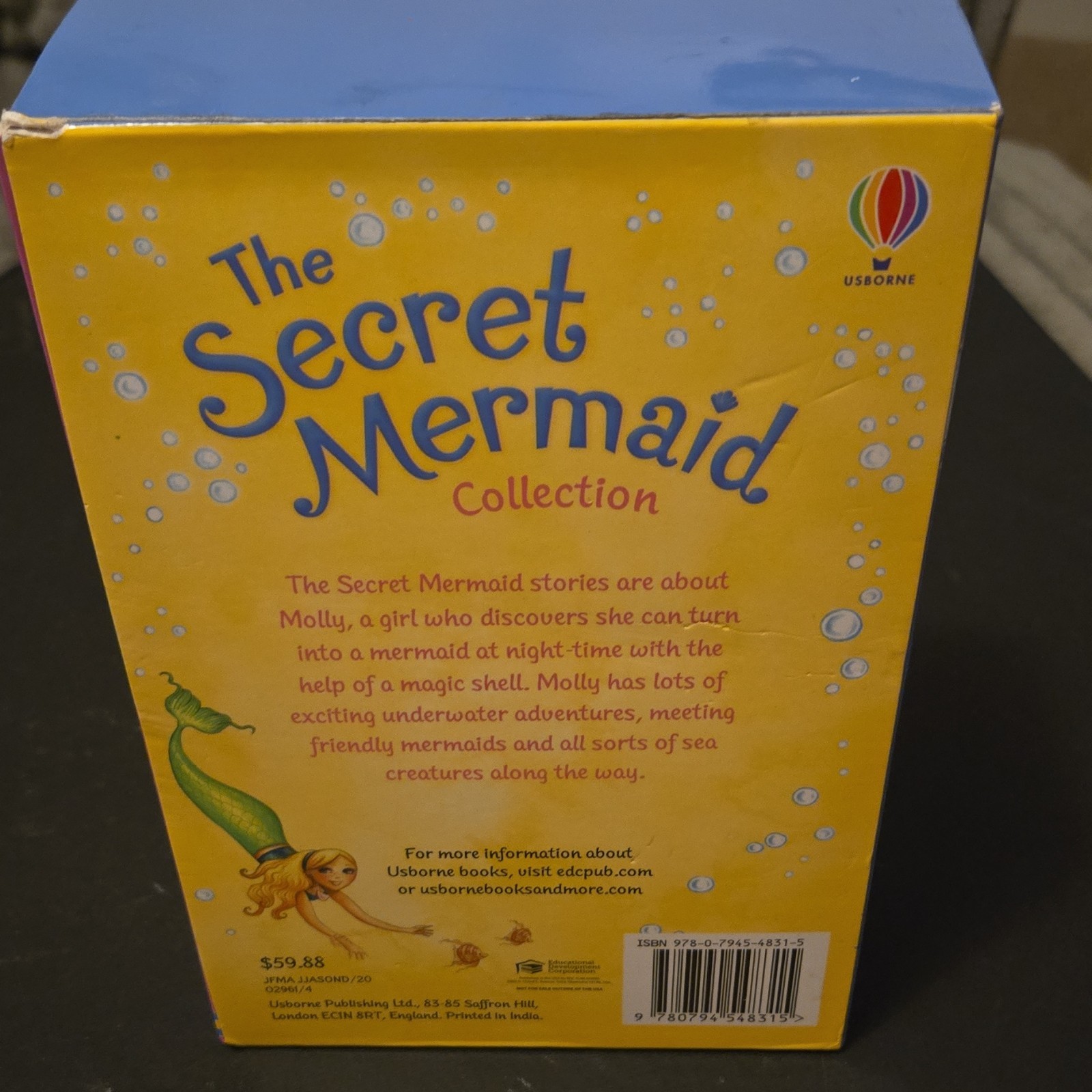 Usborne The Secret Mermaid Collection Box Set Illustrated Ages 4-8
