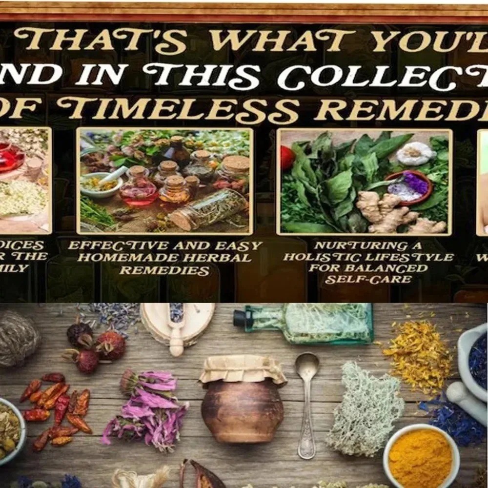 1000+ Forgotten Apothecary Recipes Remedies Book Natural and Herbal Welness..