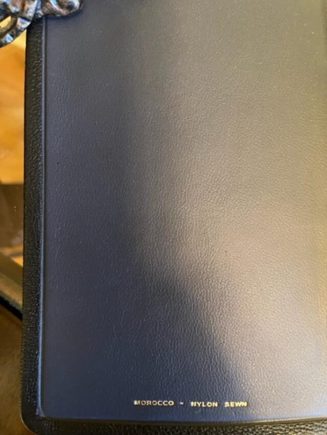 Unique and Rare Oxford KJV Bible Bound in Genuine Morocco, Morocco zip Cover