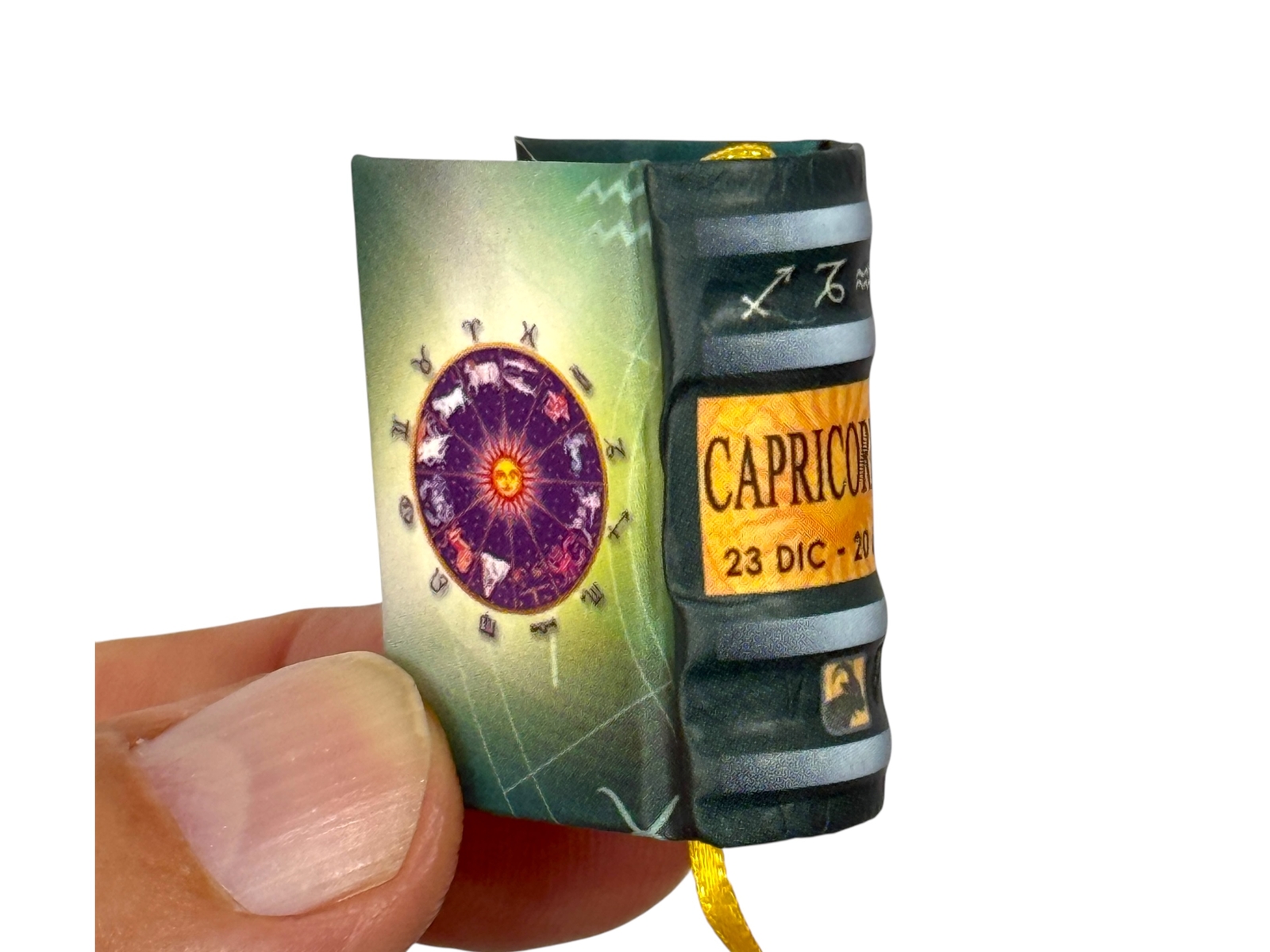 Capricornio (1.4″) mini book hardcover 300 readable pages in Spanish great gift