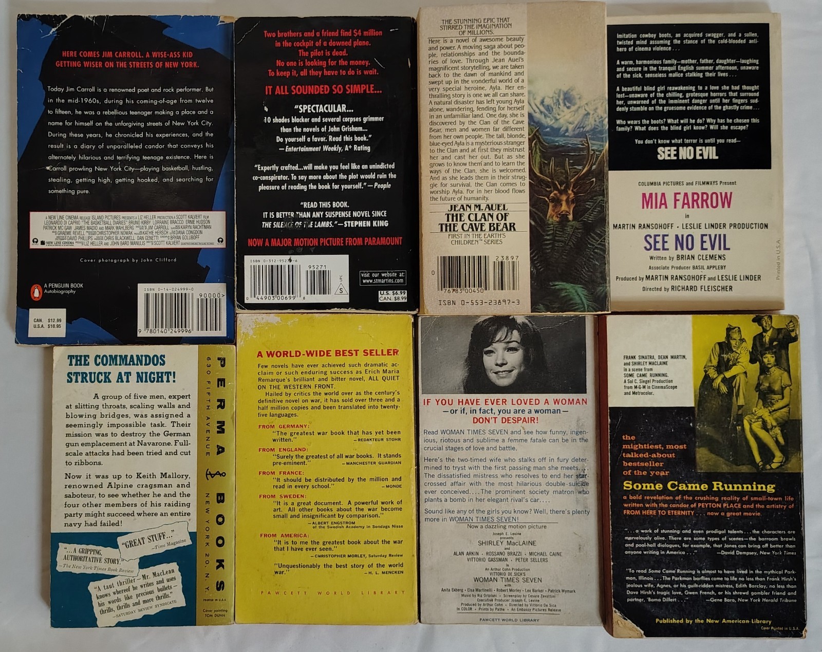 Paperback Book Lot Of 32 Movie Tie-Ins Adaptations From 1950s Thru 2000s