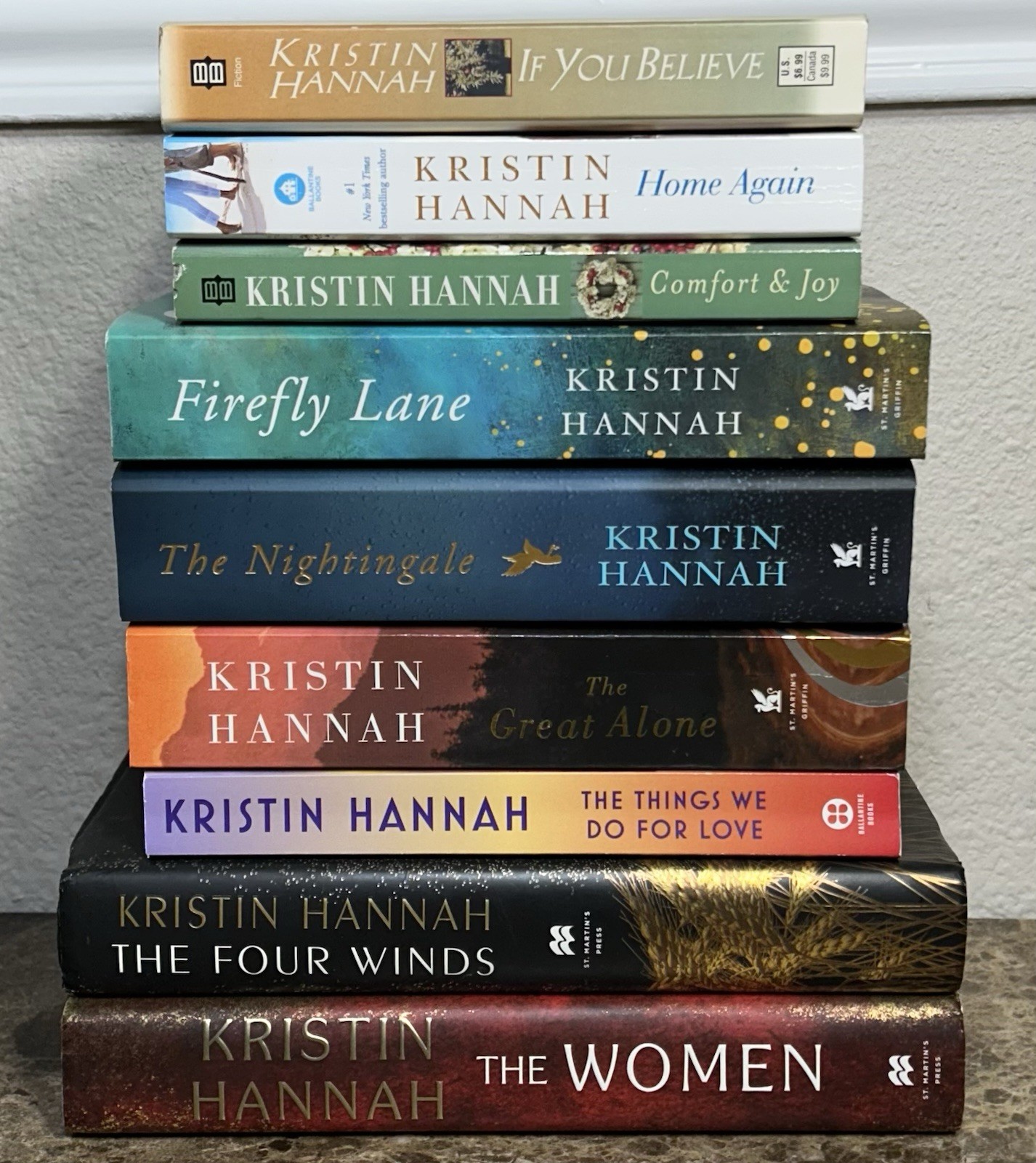 Kristin Hannah Mixed Lot of 9 Books The Women The Four Winds The Nightingale ++