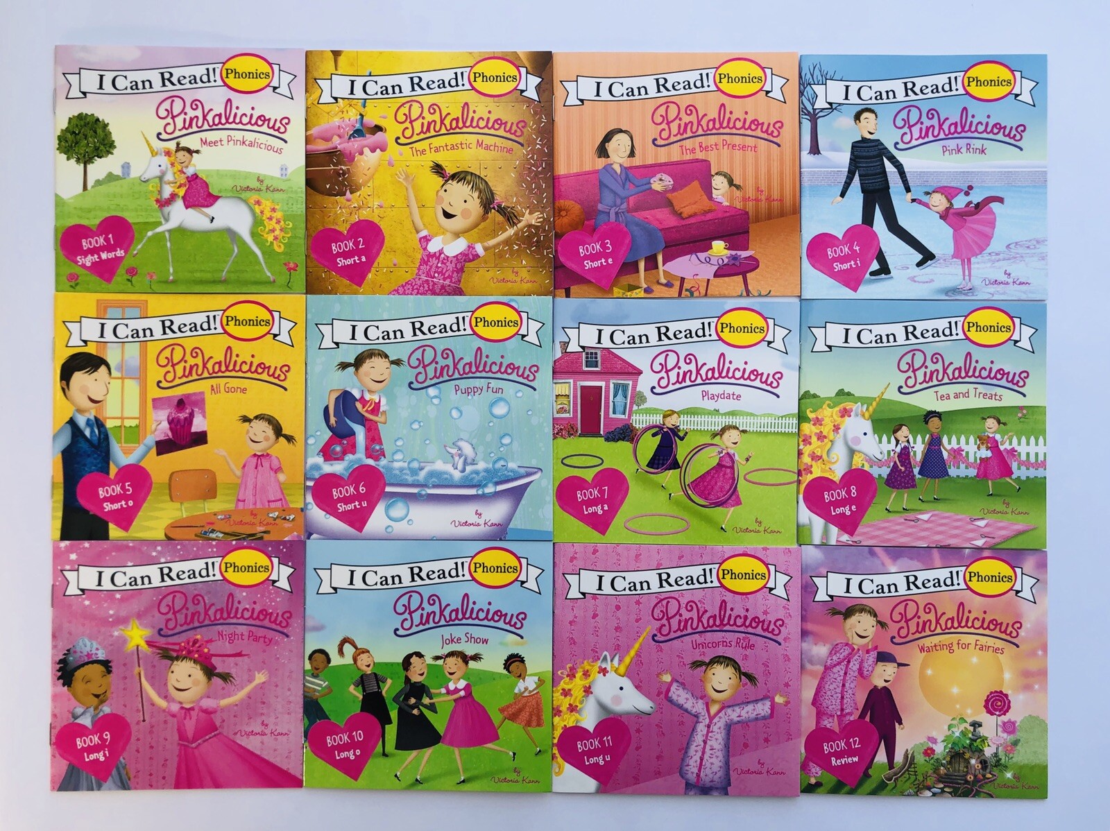 Fancy Nancy + Pinkalicious Kids Books Phonics Fun I Can Learn to Read Lot 24