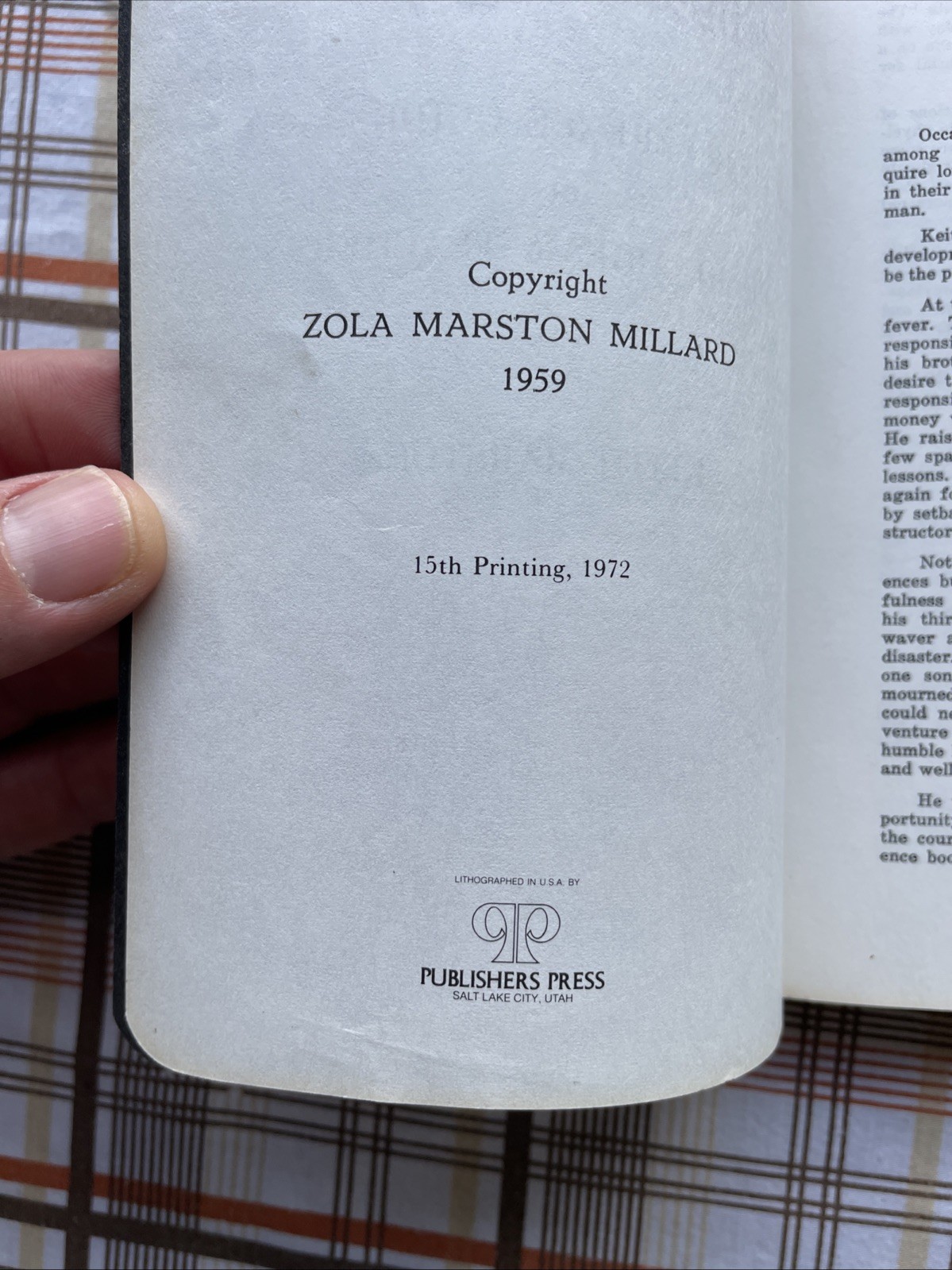 Missionary Pal Reference Guide for Missionaries Keith Marston (1972 LDS Leather)