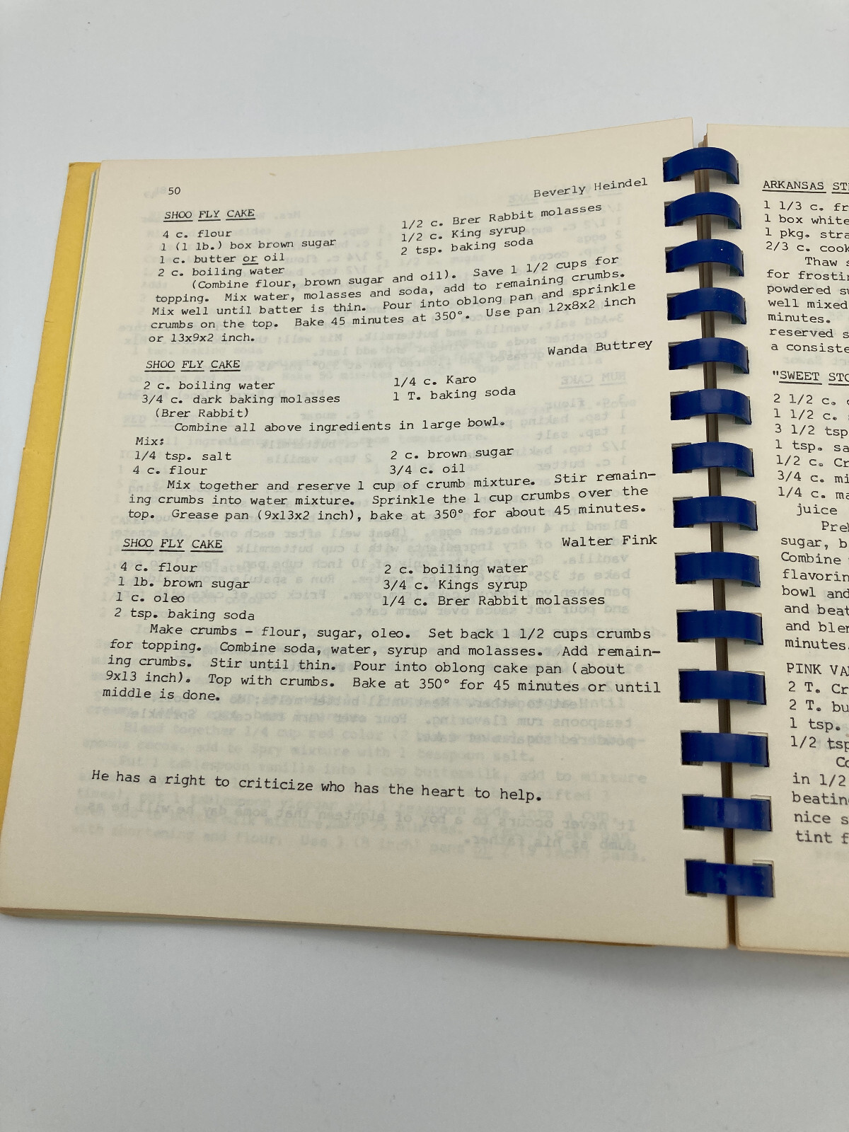 Vtg Cookbook York City PA Council PTA ~ 1977 Spiral PB 174 Typed Pages Local