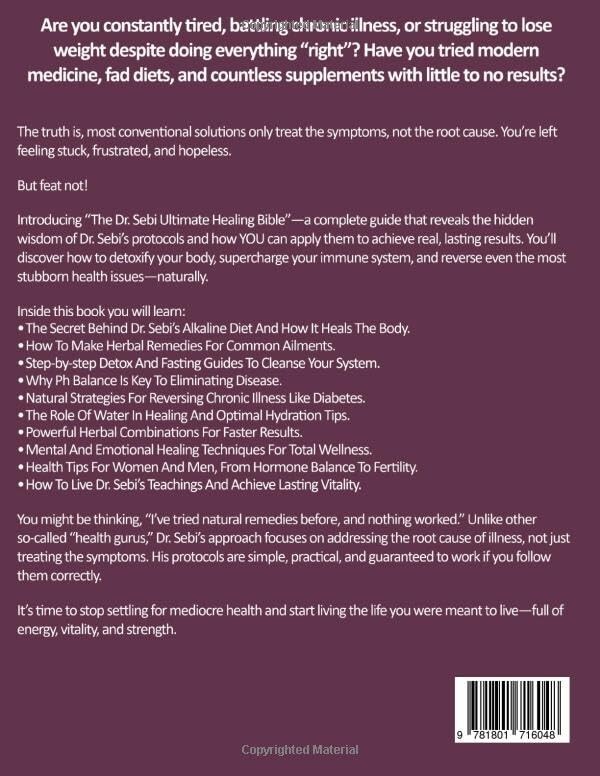 The Dr. Sebi Ultimate Healing Bible: [12 in 1] The Lost Books of Sebi’s Natural