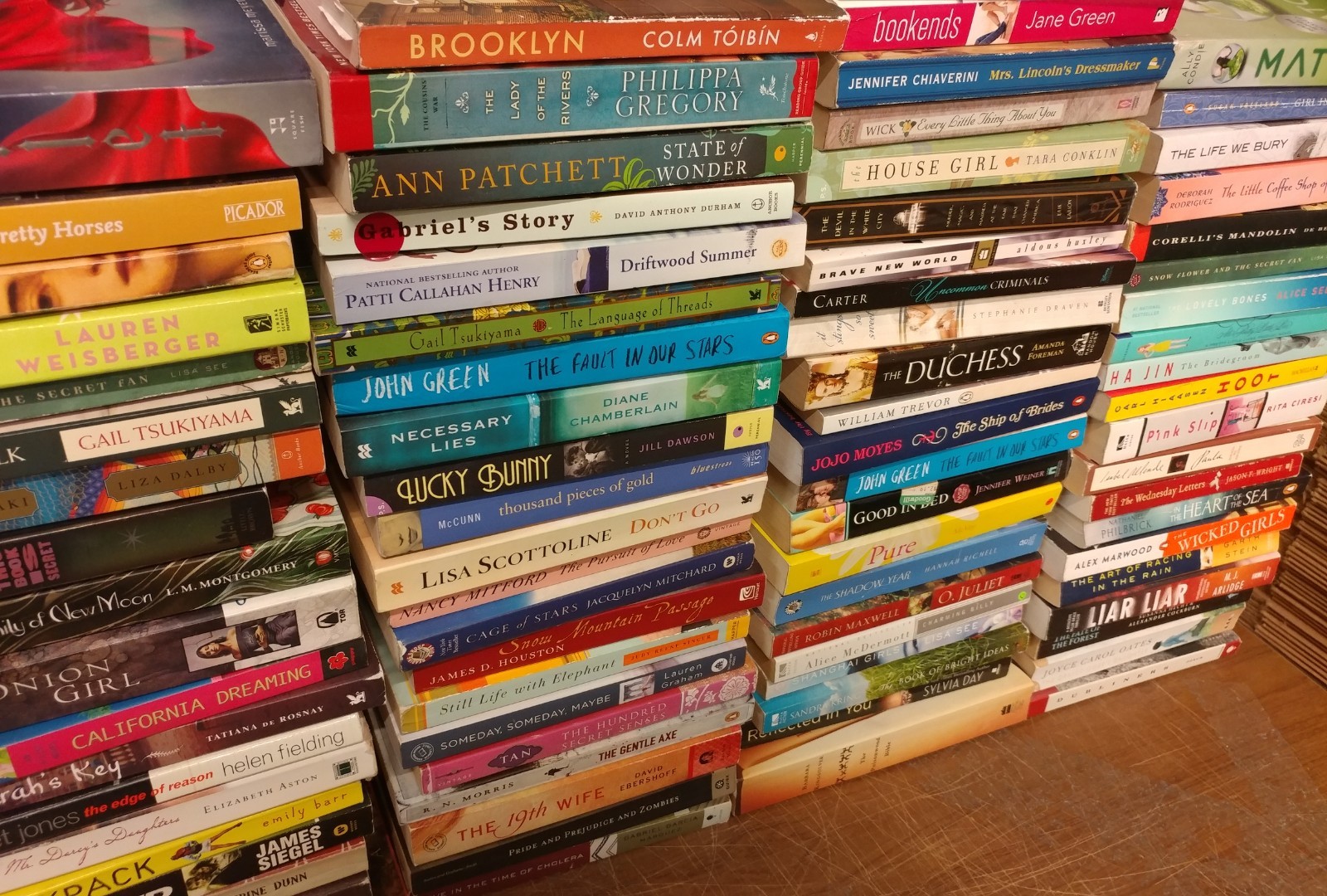 Lot of 50 Large Trade Literature Fiction Paperback BestSeller UNSORTED Mix Book