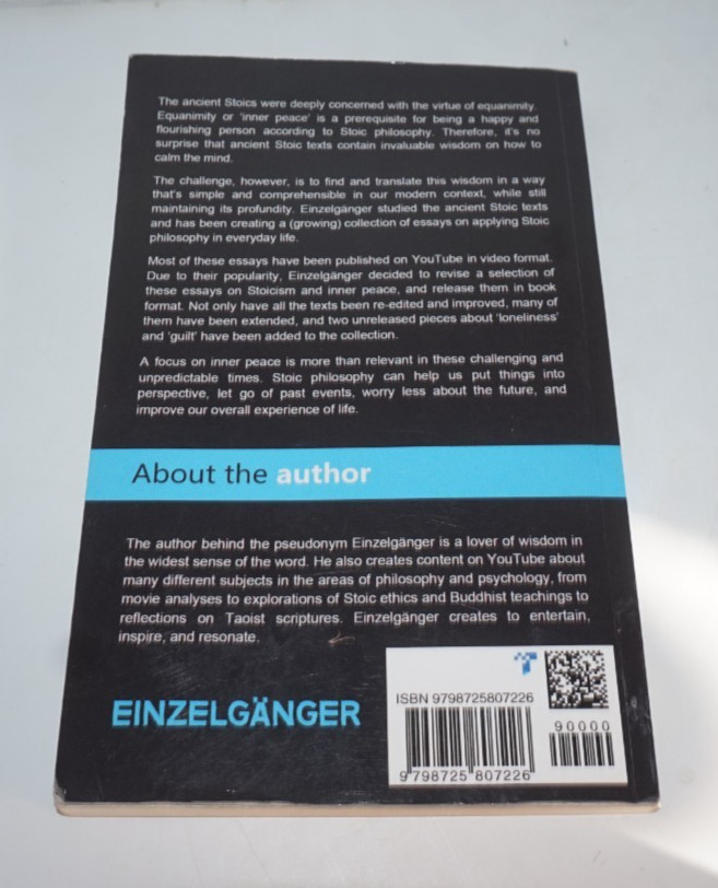 Stoicism For Inner Peace Ancient Philosophy for Everyday Life Einzelganger