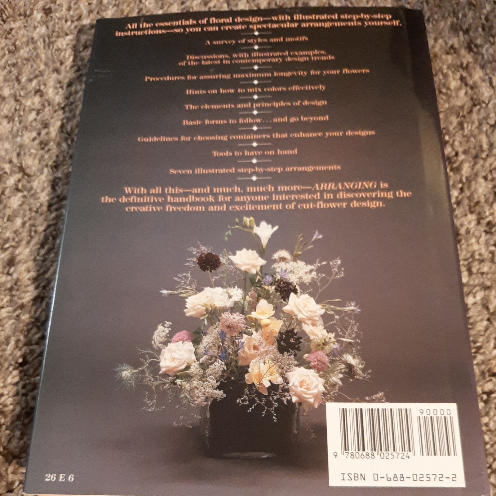 Arranging The Basics of Contemporary Floral Design by Hal Cook 1985 bo parker
