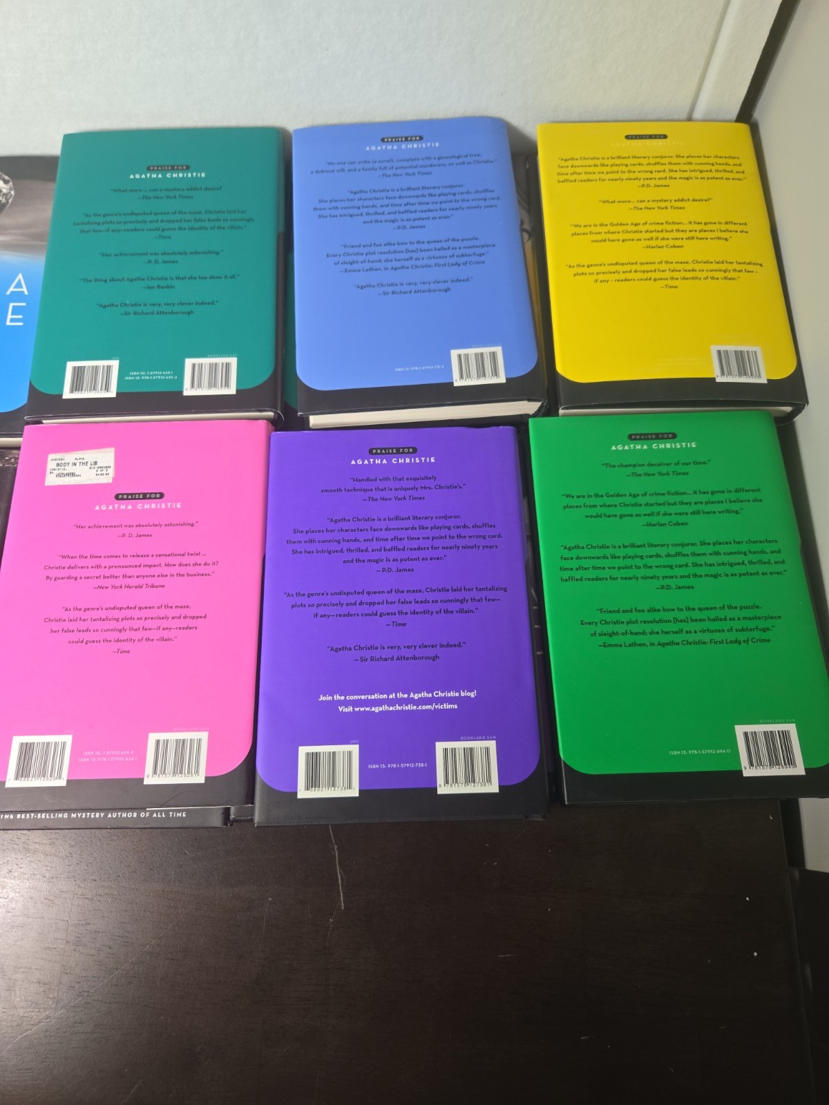 20 Agatha Christie Hercule Poirot & Marple Mystery HC Books Black Dog VG+ Cond