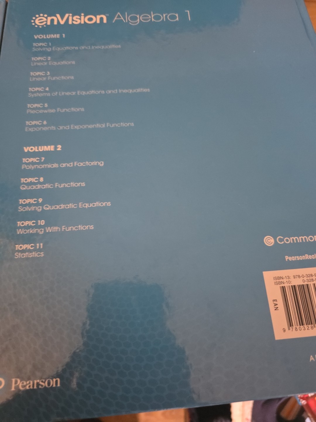enVision Algebra 1 Teacher’s Ed. Volume 1 & 2 2018