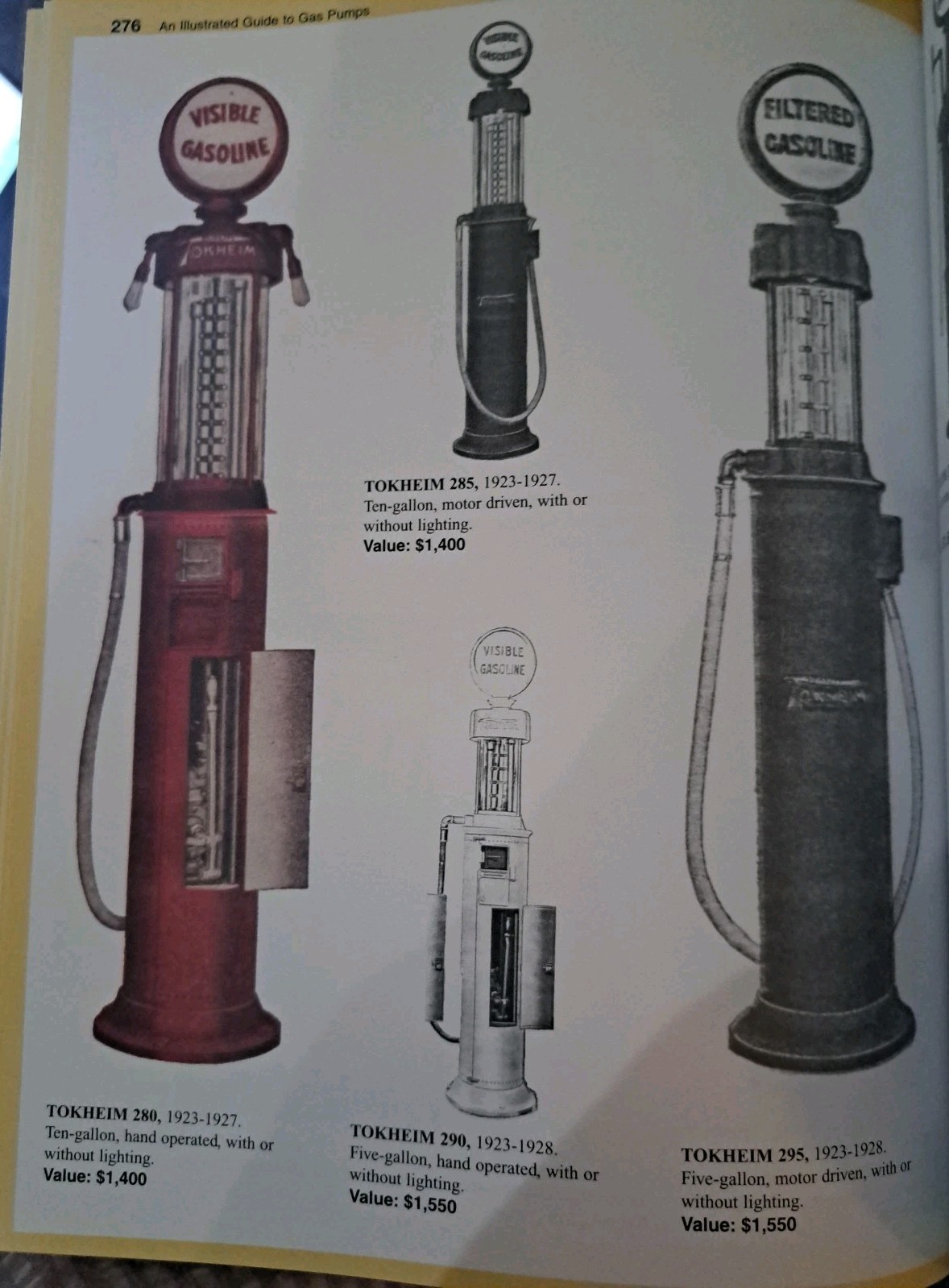 An Illustrated Guide to Gas Pumps Identification + Price Guide, J. Sim – GOOD