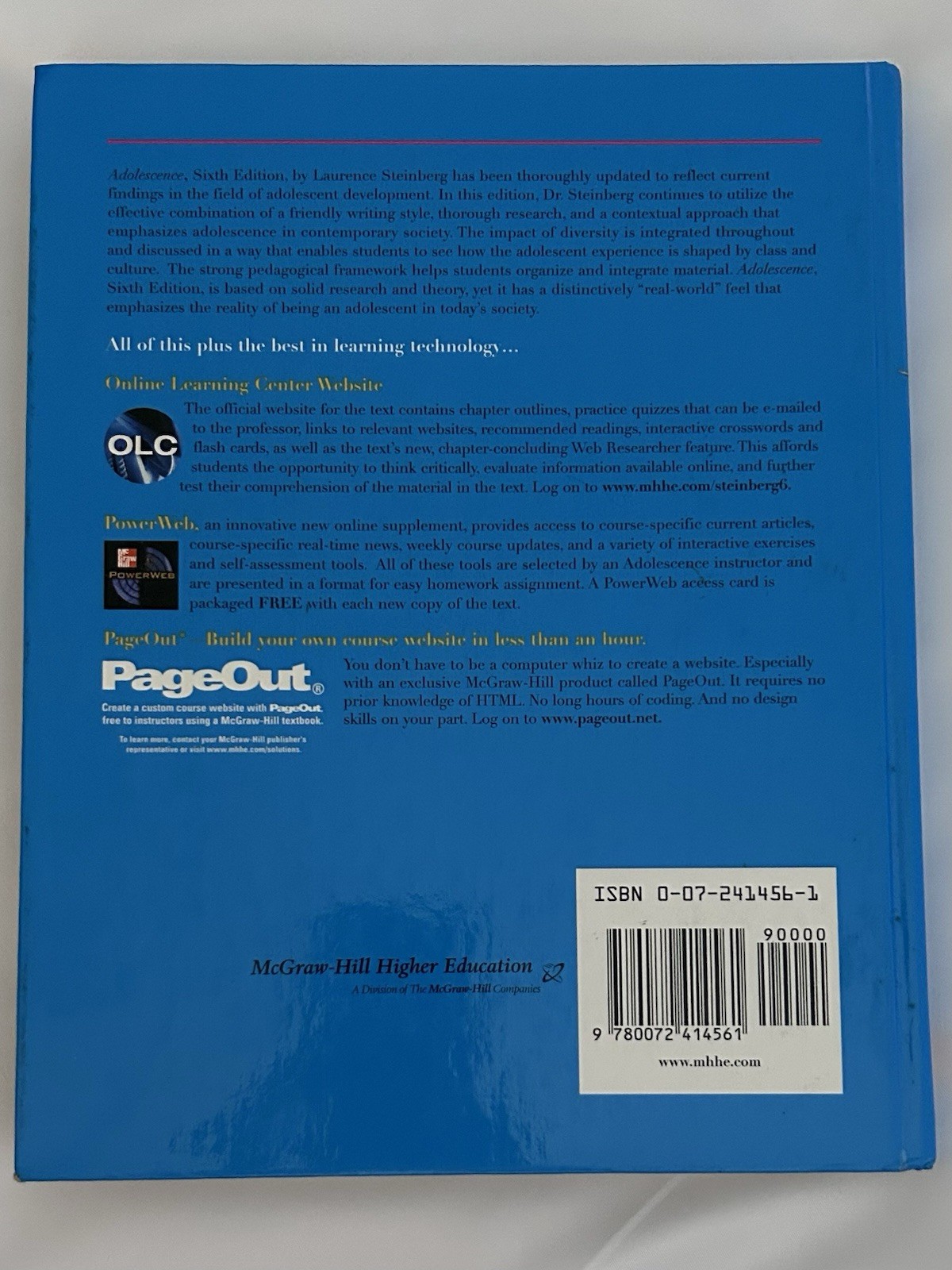 Adolescence 6th Edition by Laurence Steinberg – Text Book