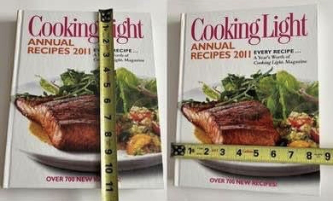 Cooking Light 2011 Cookbook Annual Recipes Hard Cover Oxmoor House 464 Pages