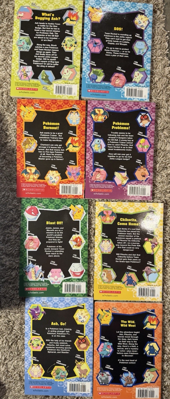 Pokemon Adventure Collection Box Set 8 Chapter Books COMPLETE Pikachu Scholastic