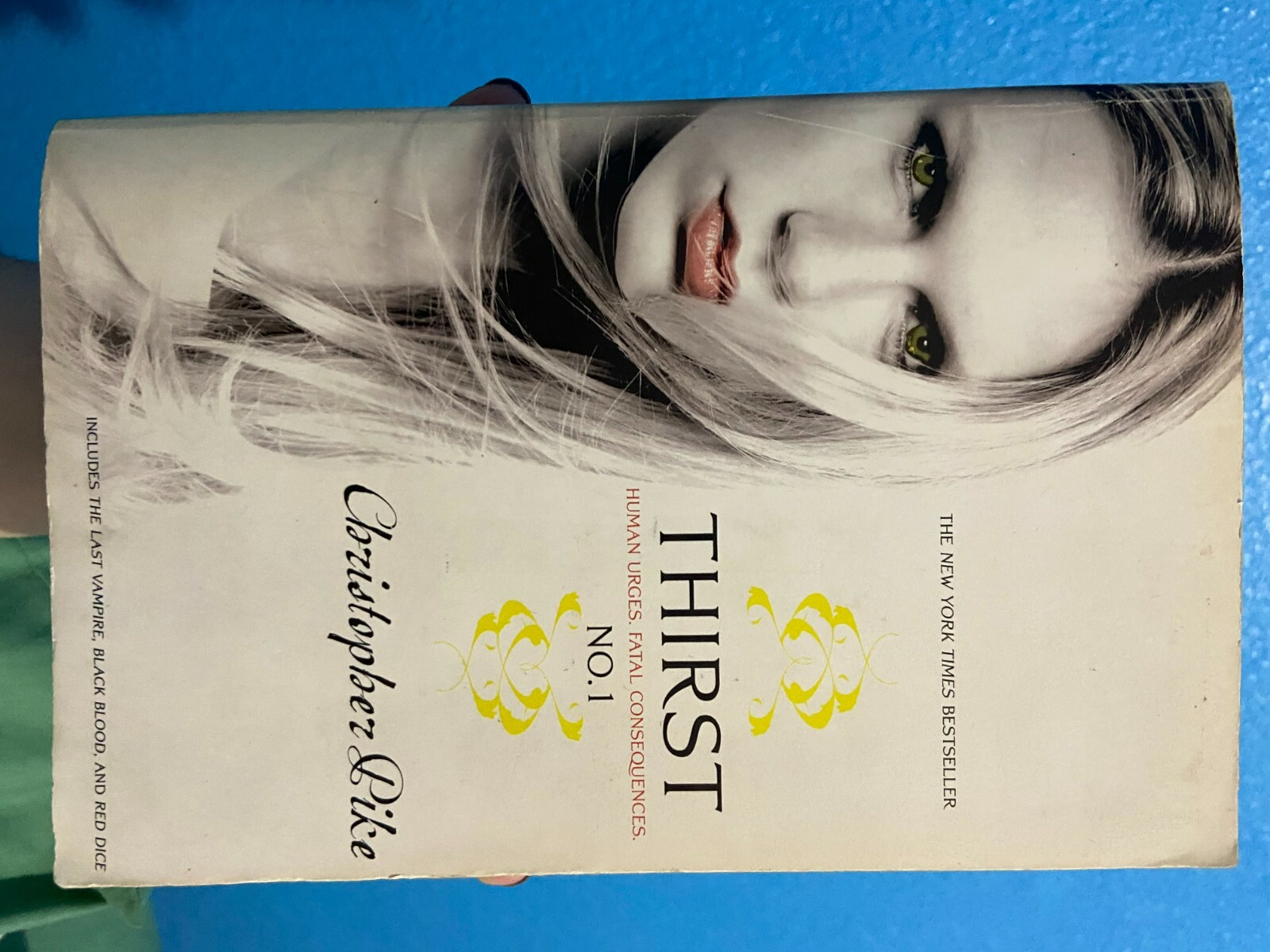 Book is in good condition, color is white, book is 594 pages plus book 2 preview