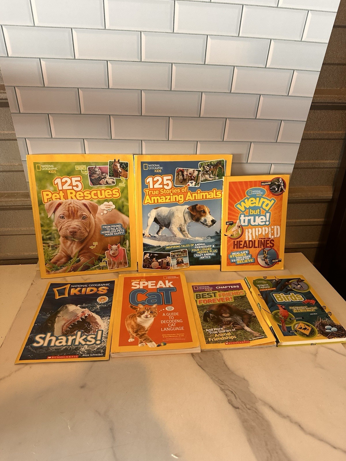 National Geographic Kids Mixed Lot Of 7 Books (411)