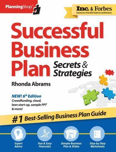 Successful Business Plan : Secrets and Strategies by Rhonda Abrams (2014, …