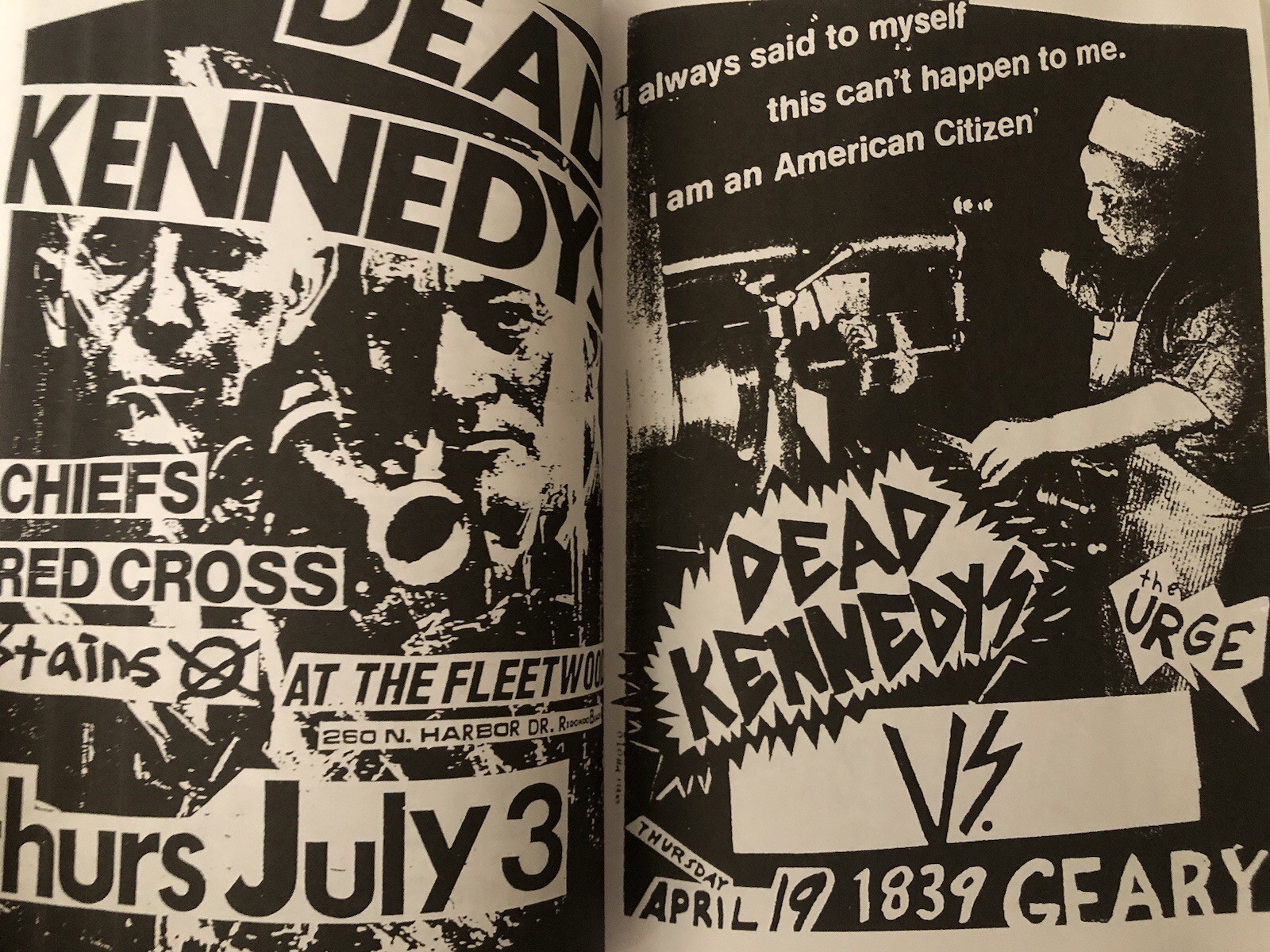 400 Punk Rock Flyers Book – Minor Threat, Bad Brains, Circle Jerks, Misfits FEAR