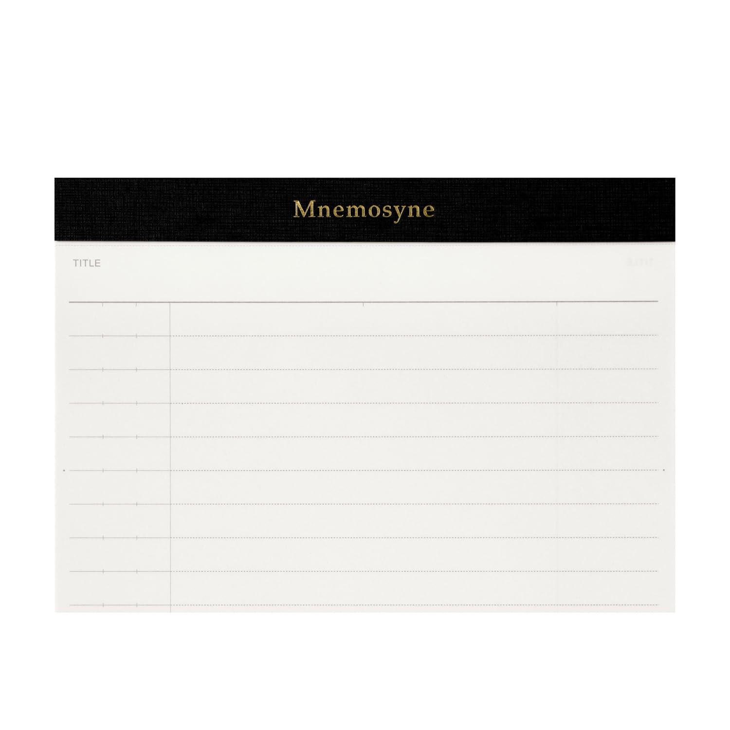 Mnemosyne Legal Pad- A5, 8.27″ x 5.83″, 50 Sheets / 100 Pages, 8mm Wide Ruled…