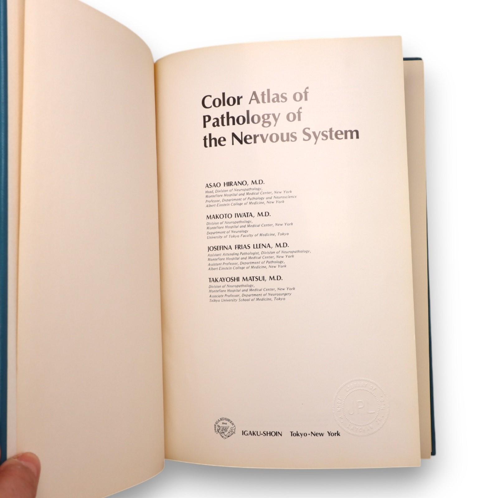 Color Atlas of Pathology of the Nervous System Hirano 1st Ed Medical Book 1980