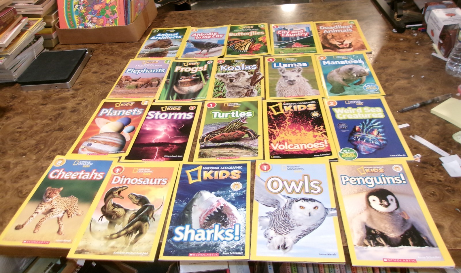 30 National Geographic Kids Level 1, 2 & 3 Science Readers Lot Dinosaurs Sharks+