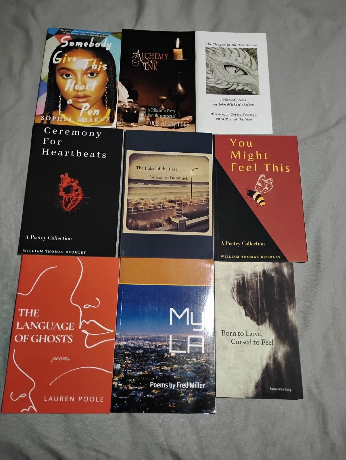 Mixed Lot of Poetry Books Mixed Authors